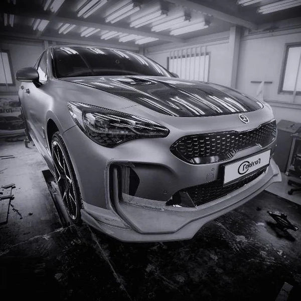 KIA STINGER CARBON FIBER LOWER FRONT LIP V2