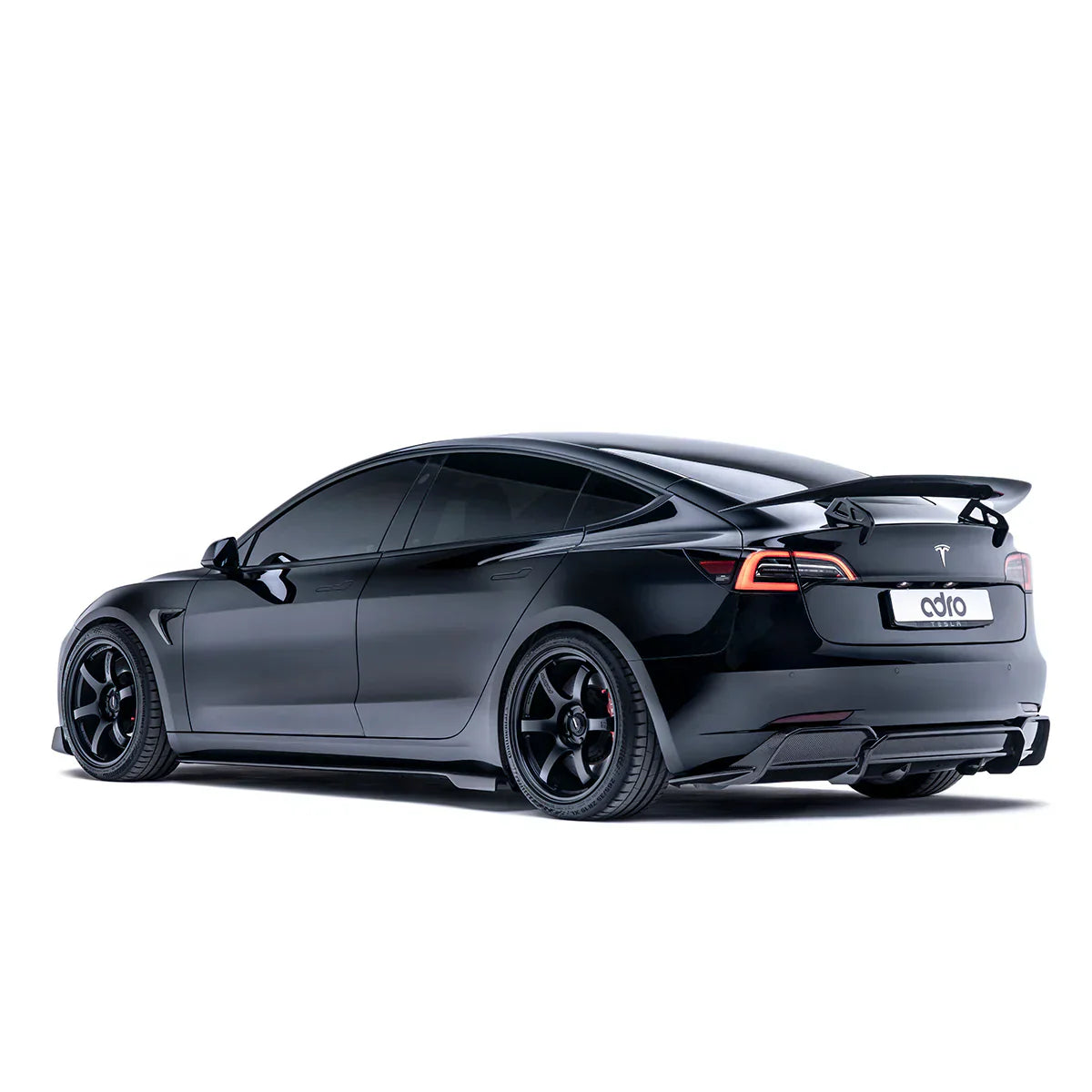 TESLA MODEL 3 CARBON FIBER SIDE SKIRTS V2