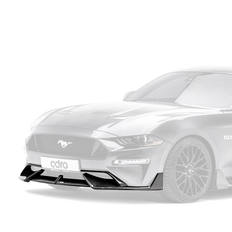 FORD MUSTANG CARBON FIBER UPPER + LOWER LIP SET