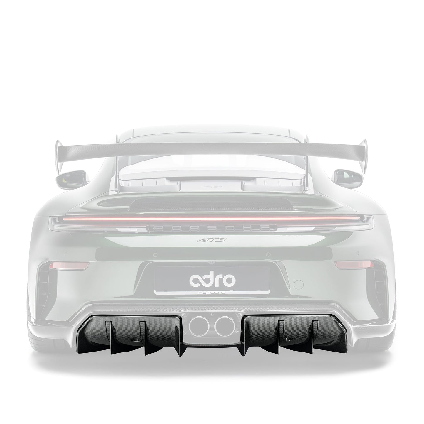 PORSCHE 992.2 GT3 PREPREG CARBON FIBER REAR DIFFUSER