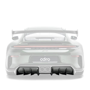 PORSCHE 992.2 GT3 PREPREG CARBON FIBER REAR DIFFUSER