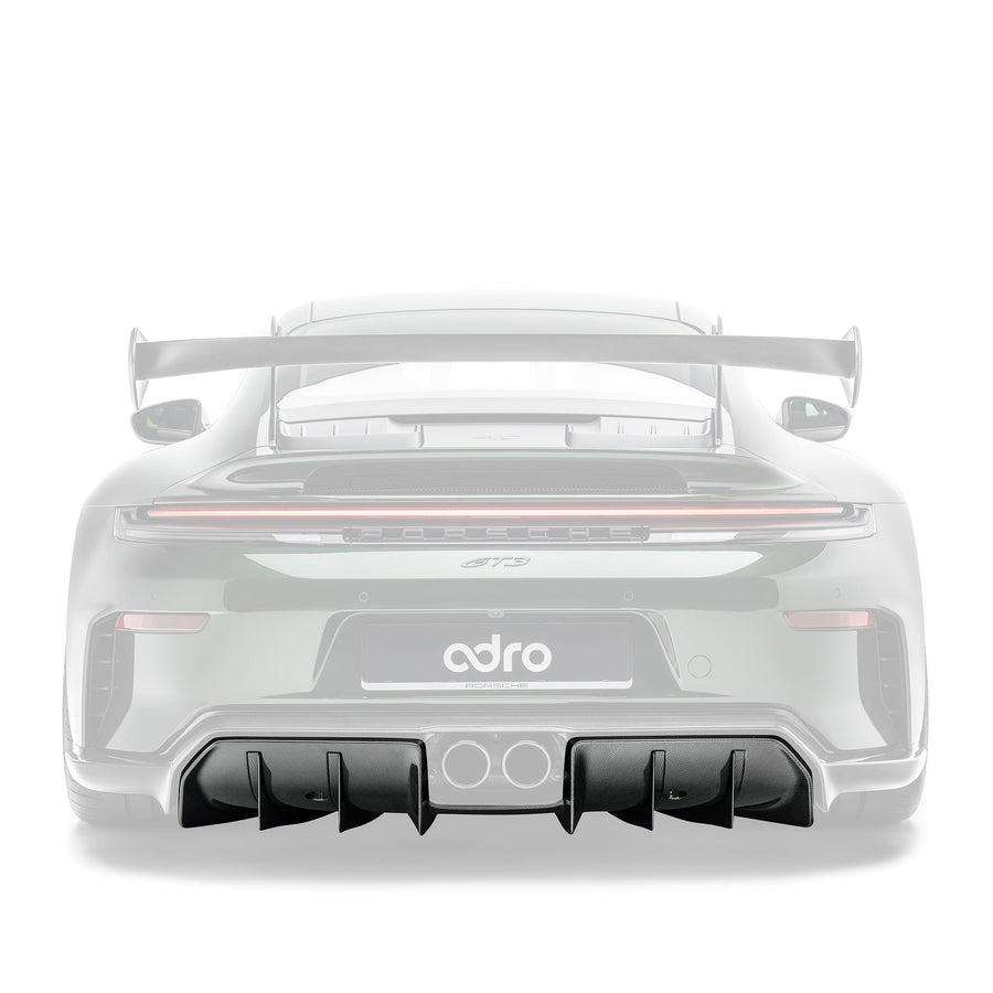PORSCHE 992.2 GT3 PREPREG CARBON FIBER REAR DIFFUSER