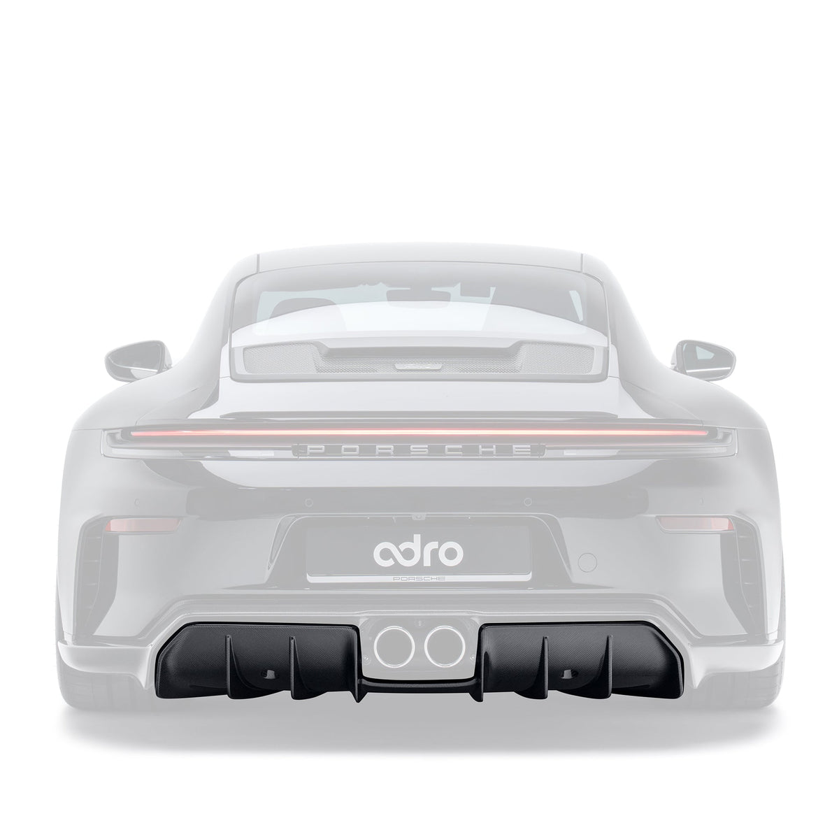 PORSCHE 992.2 GT3 TOURING PREPREG CARBON FIBER REAR DIFFUSER ADRO US