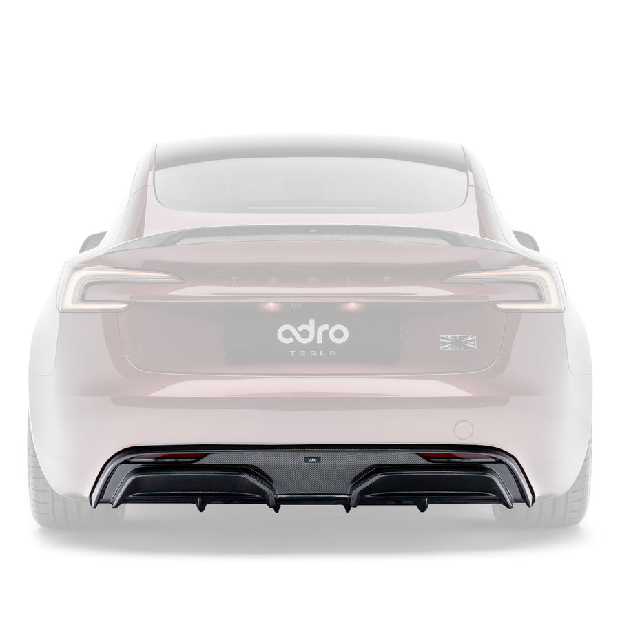 TESLA MODEL 3 HIGHLAND PERFORMANCE CARBON FIBER REAR DIFFUSER