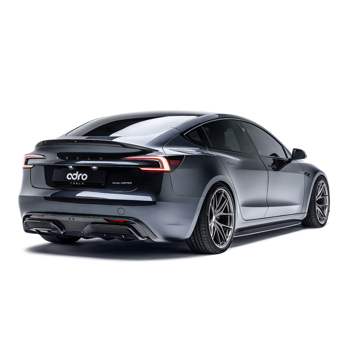 TESLA MODEL 3 HIGHLAND CARBON FIBER REAR DIFFUSER – adro | Not for ...